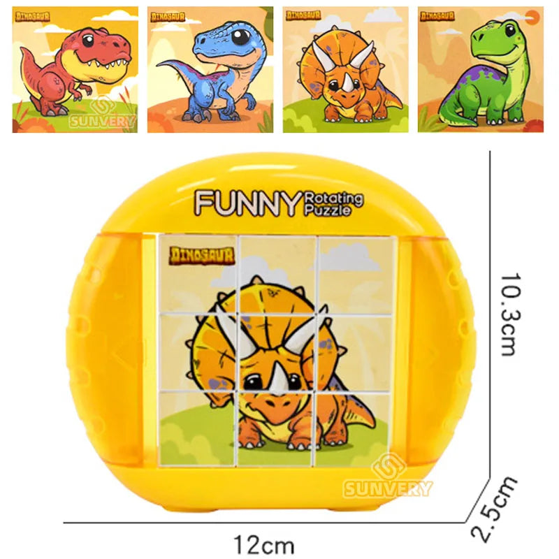 4IN1 Rotating Puzzle for Kids Fidget Toys 3 4 5 6 7 8 Year Old 4 Puzzles in 1 Fine Motor Skills, Gift for Boys & Girls Ages 3+