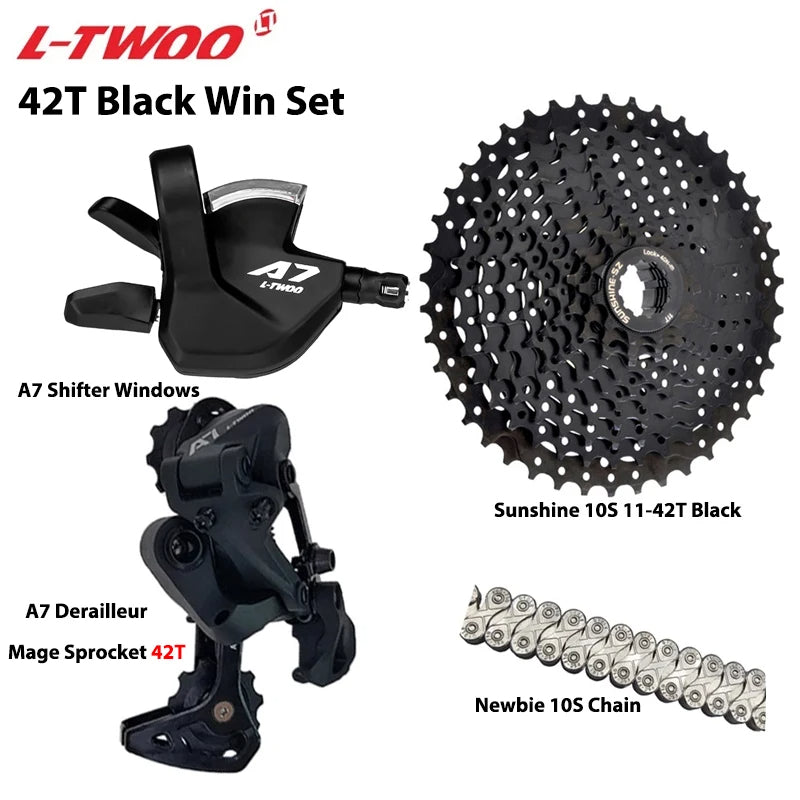 LTWOO A7 1X10S Groupset 10 Speed Shift Lever Derailleur SUNSHINE Cassette 36T 42T 46T 50T VXM Chain for MTB Mountain Bike Parts