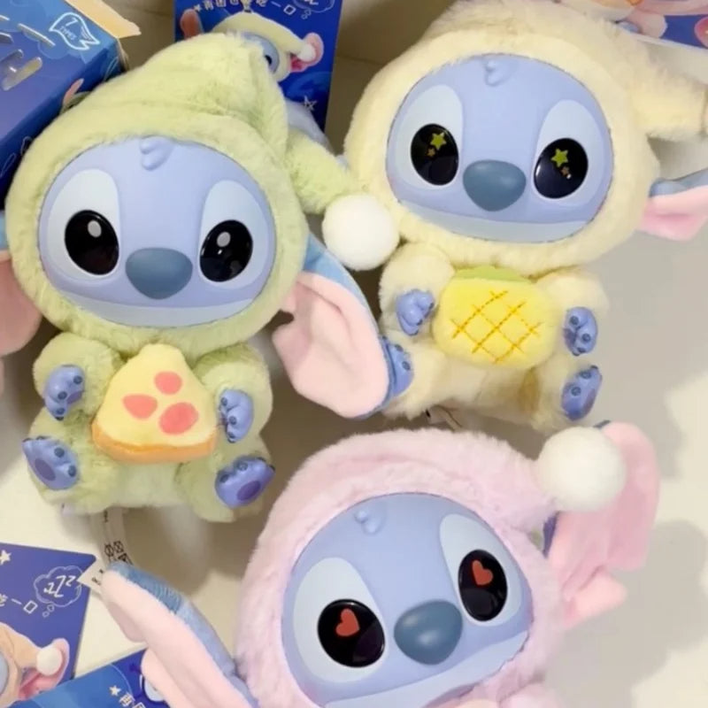 In Stock 2025 New Stitch Eat Something Before Sleep Series Vinyl Blind Box Pendant Cute Doll Mystery Box Cute Doll Gift Toys