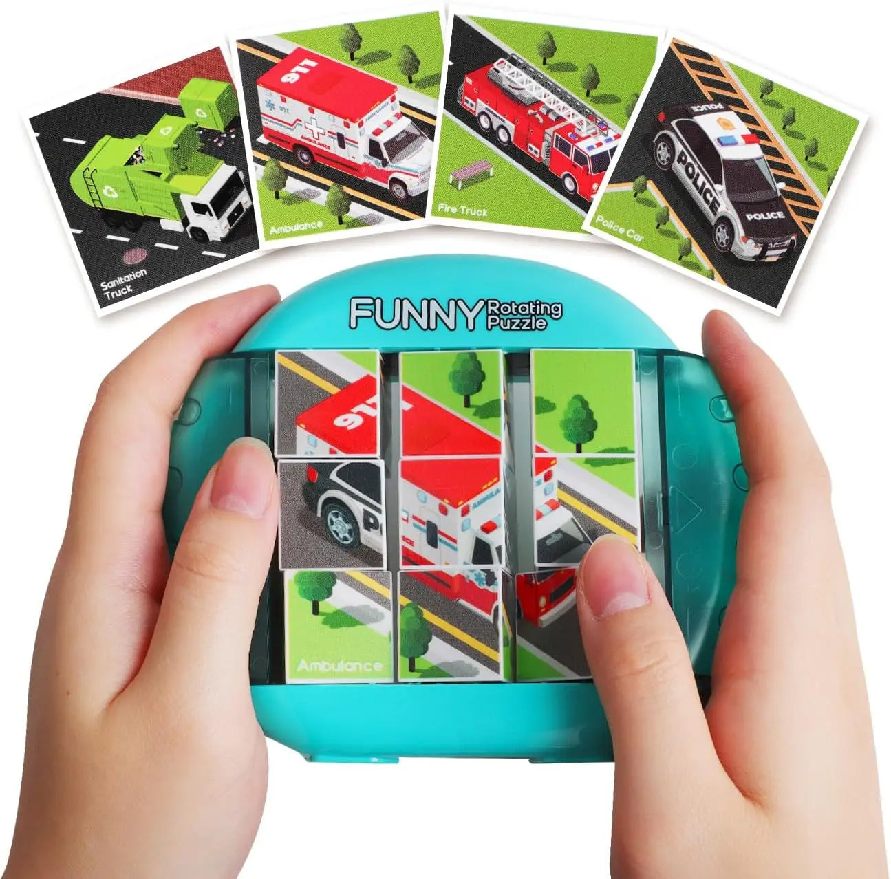 4IN1 Rotating Puzzle for Kids Fidget Toys 3 4 5 6 7 8 Year Old 4 Puzzles in 1 Fine Motor Skills, Gift for Boys & Girls Ages 3+