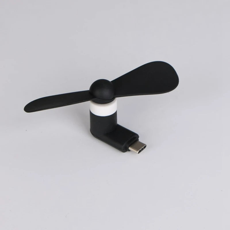 Creative Mini Portable Micro Fan Mobile Phone Mini Fan Charging Treasure Cooling Fan USB Gadget Fans Tester For Type-C