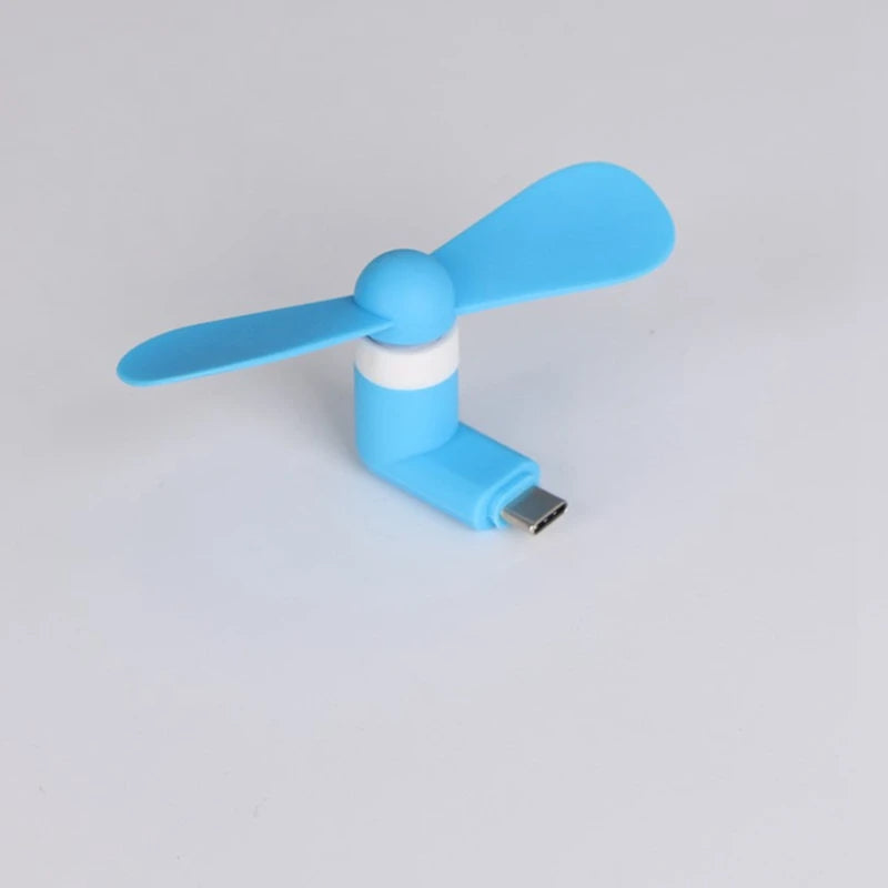 Creative Mini Portable Micro Fan Mobile Phone Mini Fan Charging Treasure Cooling Fan USB Gadget Fans Tester For Type-C