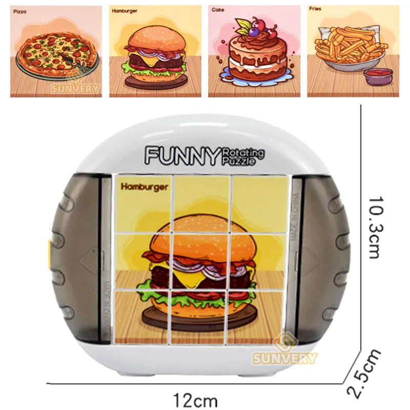 4IN1 Rotating Puzzle for Kids Fidget Toys 3 4 5 6 7 8 Year Old 4 Puzzles in 1 Fine Motor Skills, Gift for Boys & Girls Ages 3+