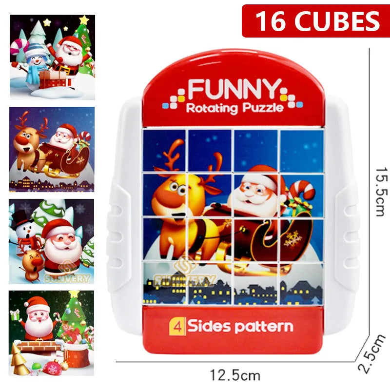 4IN1 Rotating Puzzle for Kids Fidget Toys 3 4 5 6 7 8 Year Old 4 Puzzles in 1 Fine Motor Skills, Gift for Boys & Girls Ages 3+