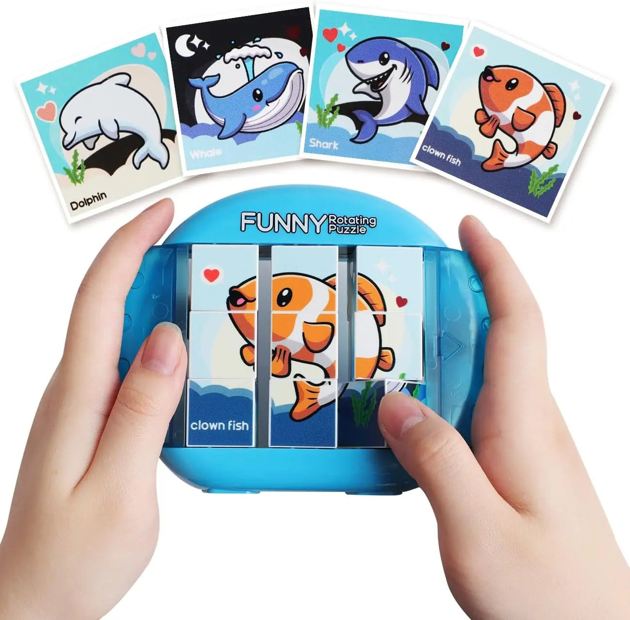 4IN1 Rotating Puzzle for Kids Fidget Toys 3 4 5 6 7 8 Year Old 4 Puzzles in 1 Fine Motor Skills, Gift for Boys & Girls Ages 3+
