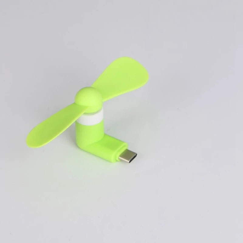 Creative Mini Portable Micro Fan Mobile Phone Mini Fan Charging Treasure Cooling Fan USB Gadget Fans Tester For Type-C
