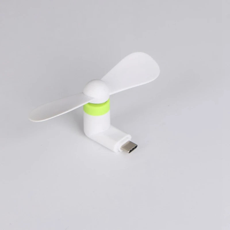 Creative Mini Portable Micro Fan Mobile Phone Mini Fan Charging Treasure Cooling Fan USB Gadget Fans Tester For Type-C