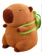 23cm Capybara Plush Simulation Capibara Anime Fluffty Toy Cute Doll Stuffed Animals Soft Doll Plush Christmas Thanksgiving Gift