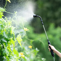 Electric Sprayer with 2 Nozzles Garden Watering Spray Gun with 2/4/6/m Pipes Type-C/USB Telescopic Handle Irrigation Tools