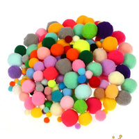 Plush Stick / Pompoms Rainbow Colours Shilly-Stick Educational DIY Toys Handmade Art Craft Creativity Developing Toys GYH