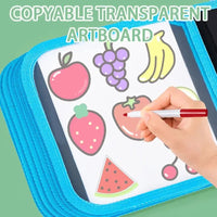 Erasable Doodle Book for KidsToddlers Toys Reusable Drawing Pads with 12 Watercolour Pens Preschool Toy Trip Writing Painting Set