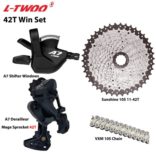 LTWOO A7 1X10S Groupset 10 Speed Shift Lever Derailleur SUNSHINE Cassette 36T 42T 46T 50T VXM Chain for MTB Mountain Bike Parts