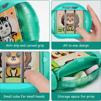 4IN1 Rotating Puzzle for Kids Fidget Toys 3 4 5 6 7 8 Year Old 4 Puzzles in 1 Fine Motor Skills, Gift for Boys & Girls Ages 3+