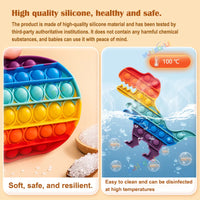Rainbow Pop Push Bubble Fidget Anti Stress Relief Toys for Adult Children Special Needs Sensory Toys Interactive Toys for Kids