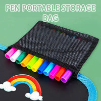 Erasable Doodle Book for KidsToddlers Toys Reusable Drawing Pads with 12 Watercolour Pens Preschool Toy Trip Writing Painting Set
