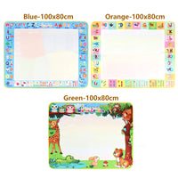 Magic Water Drawing Mat Set Reusable Doodle Painting Board Carpet Montessori Educational Toys for Kids Gifts, Multiple Sizes