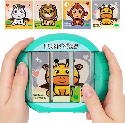 4IN1 Rotating Puzzle for Kids Fidget Toys 3 4 5 6 7 8 Year Old 4 Puzzles in 1 Fine Motor Skills, Gift for Boys & Girls Ages 3+