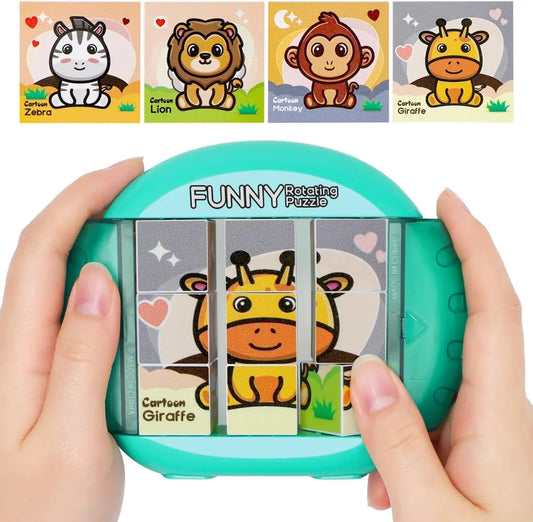 4IN1 Rotating Puzzle for Kids Fidget Toys 3 4 5 6 7 8 Year Old 4 Puzzles in 1 Fine Motor Skills, Gift for Boys & Girls Ages 3+