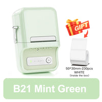 NiiMbot B21 Mini Thermal Printer Wireless Barcode Label Maker Bluetooth Portable Adhesive Label Printers for Office Commercial