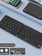 MINGCVIL Mini Foldable Wireless Keyboard Slim Portable Bluetooth Keyboard Rechargeable Folding Keyboard for IOS Windows Android