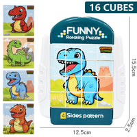 4IN1 Rotating Puzzle for Kids Fidget Toys 3 4 5 6 7 8 Year Old 4 Puzzles in 1 Fine Motor Skills, Gift for Boys & Girls Ages 3+