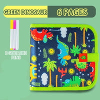 Erasable Doodle Book for KidsToddlers Toys Reusable Drawing Pads with 12 Watercolour Pens Preschool Toy Trip Writing Painting Set