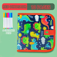 Erasable Doodle Book for KidsToddlers Toys Reusable Drawing Pads with 12 Watercolour Pens Preschool Toy Trip Writing Painting Set