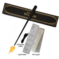 Harrys Wizard Magic Wands Fire-breathing Wand Shoot Fireballs Role-playing Props Fireball Wands Electronic Wand Toys Kids Gifts