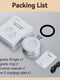 TELESIN Smartphone Magnetic Fill Light Mini Selfie Light 3 Modes Adjustable Brightness for Iphone XIAOMI HUAWEI SAMSUNG Phone