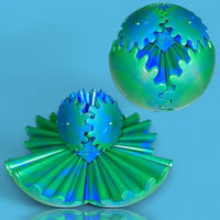 Gear Ball 3D Printed Fidget Toys Spin Ball or Cube Stress Relief Desk Toy Anxiety Relax Activity For Adults Kids Gift